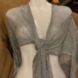 Roffe silver metallic wrap